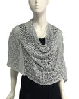 Lost River Poncho Ice Pearl Popcorn Knit Poncho - More Colors!