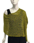 Lost River Poncho Kiwi Popcorn Knit Poncho - More Colors!