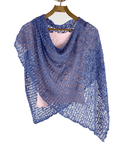 Lost River Poncho Marine Popcorn Knit Poncho - More Colors!
