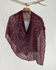 Lost River Poncho Merlot Popcorn Knit Poncho - More Colors!