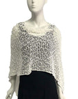 Lost River Poncho White Popcorn Knit Poncho - More Colors!