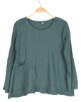 Nusantara top Thai Cotton Long Sleeve Boxy Top