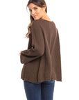Nusantara top Thai Cotton Long Sleeve Boxy Top