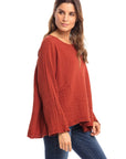 Nusantara top Thai Cotton Long Sleeve Boxy Top
