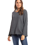 Nusantara top Thai Cotton Long Sleeve Boxy Top