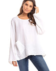 Nusantara top Thai Cotton Long Sleeve Boxy Top