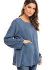 Nusantara top Thai Cotton Long Sleeve Boxy Top