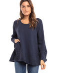 Nusantara top Thai Cotton Long Sleeve Boxy Top