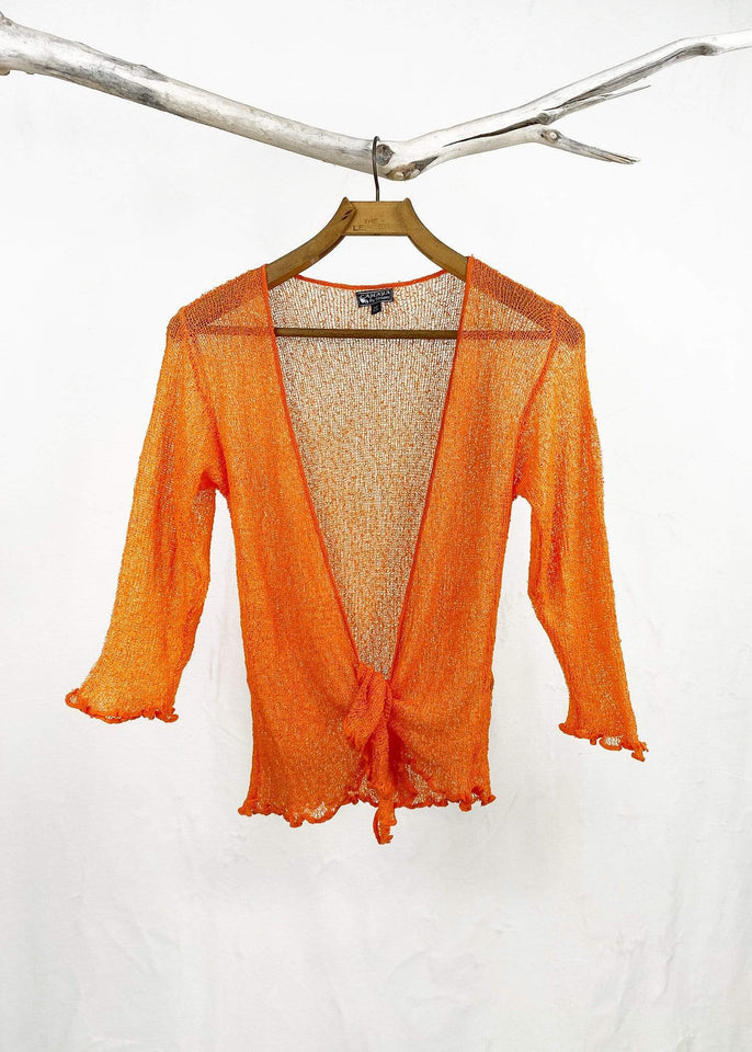 Tanami shawl Fiesta Lightweight Knit Cross Front Shrug
