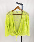 Tanami Sweater Citrus Tanami Tie Front Popcorn Sweater Shrug