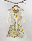 Tanami Sweater Cream Tanami Tie Front Popcorn Sweater Shrug