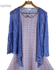 Tanami Sweater Marine Tanami Tie Front Popcorn Sweater Shrug