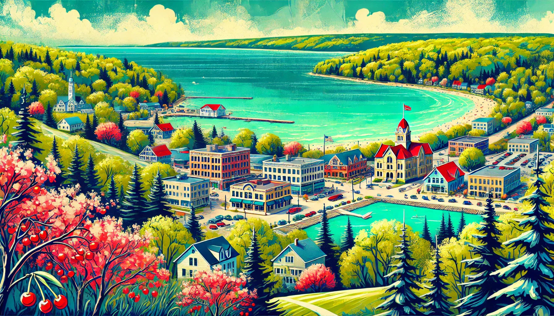 Nestled along the crystal-clear waters of Lake Michigan’s Grand Traverse Bay, Traverse City is a destination that effortlessly combines natural beauty