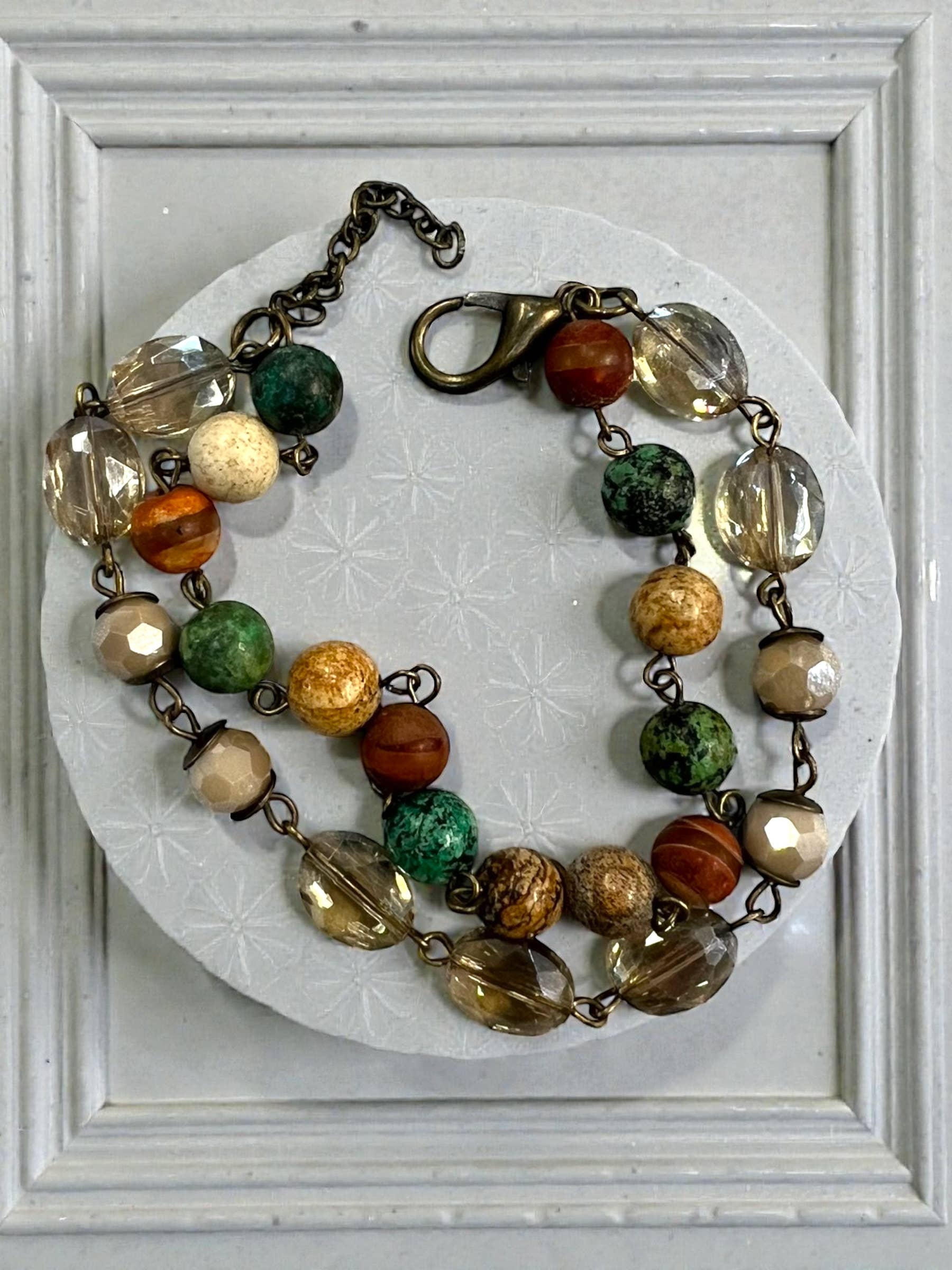 Ava Capri Bracelet Jasper Mic and Champagne Bracelet