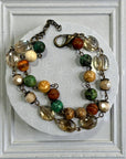 Ava Capri Bracelet Jasper Mic and Champagne Bracelet
