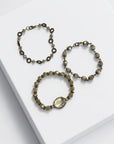Ava Capri Necklace Ariel 3 bracelet set 7.5”