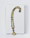 Ava Capri Necklace Avery champagne and fancy ivory 20" necklace with pendant