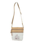 Clea Ray Canvas Bags & Clothing Bags Double Zipper Two Tone Bike Shoulder Bag