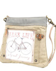 Clea Ray Canvas Bags & Clothing Bags Make Life A Journey Shoulder/Crossbody Bag