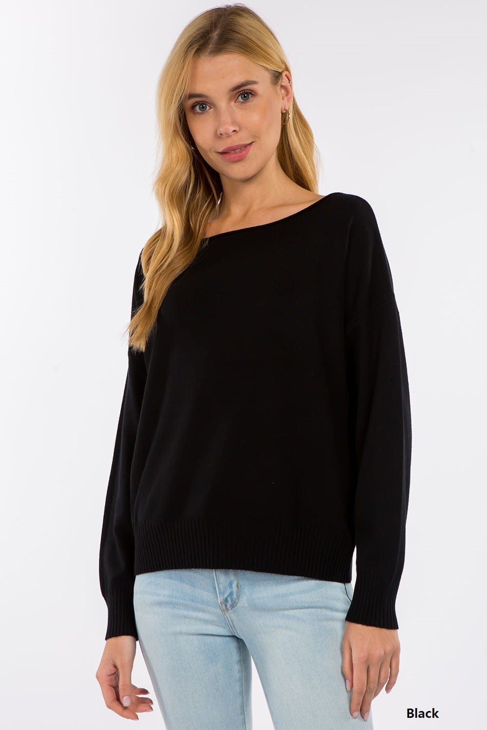 Dreamers Sweater Black / Small/Medium Dreamers Boat Neck Sweater