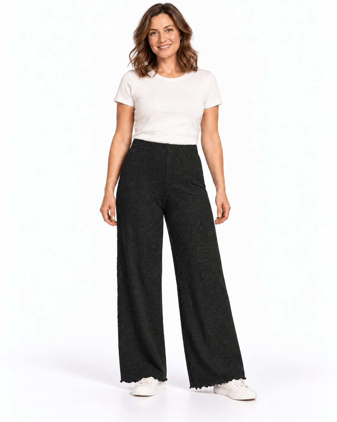 Haystacks Energy Pant Black Doily Jacquard Knit Energy Pant