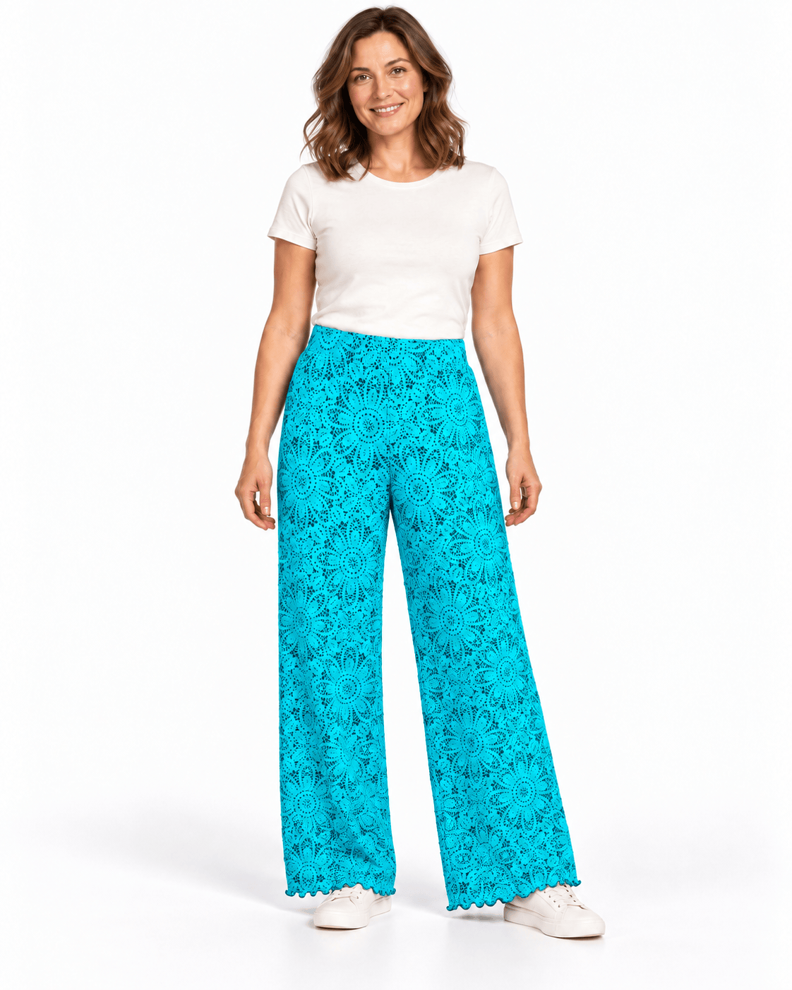 Haystacks Energy Pant Blue Curacao Mara Jacquard Knit Energy Pant