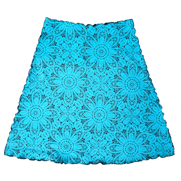 Blue Curacao Jacquard Knit Bias Skirt – Haystacks