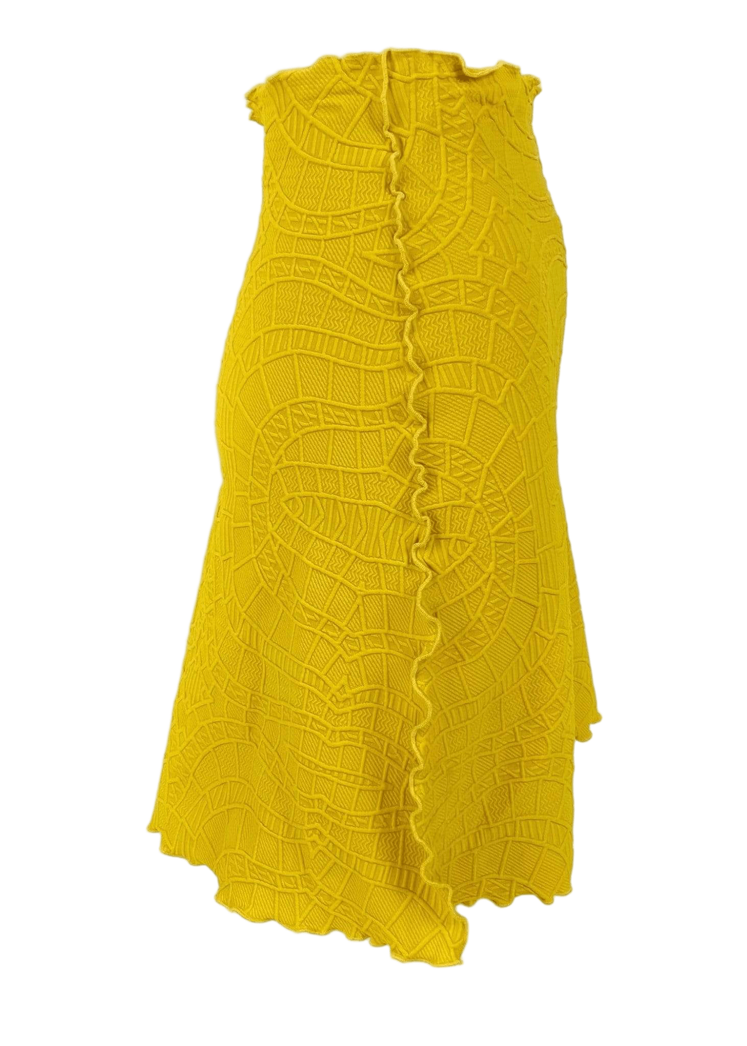 Haystacks Jacquard Knit Bias Ceylon Yellow Mateya Matelasse Jacquard Knit Bias Skirt