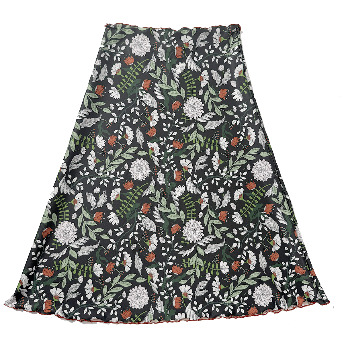 Haystacks Long Bias Dune Flower Reversible 27" Long Bias Skirt