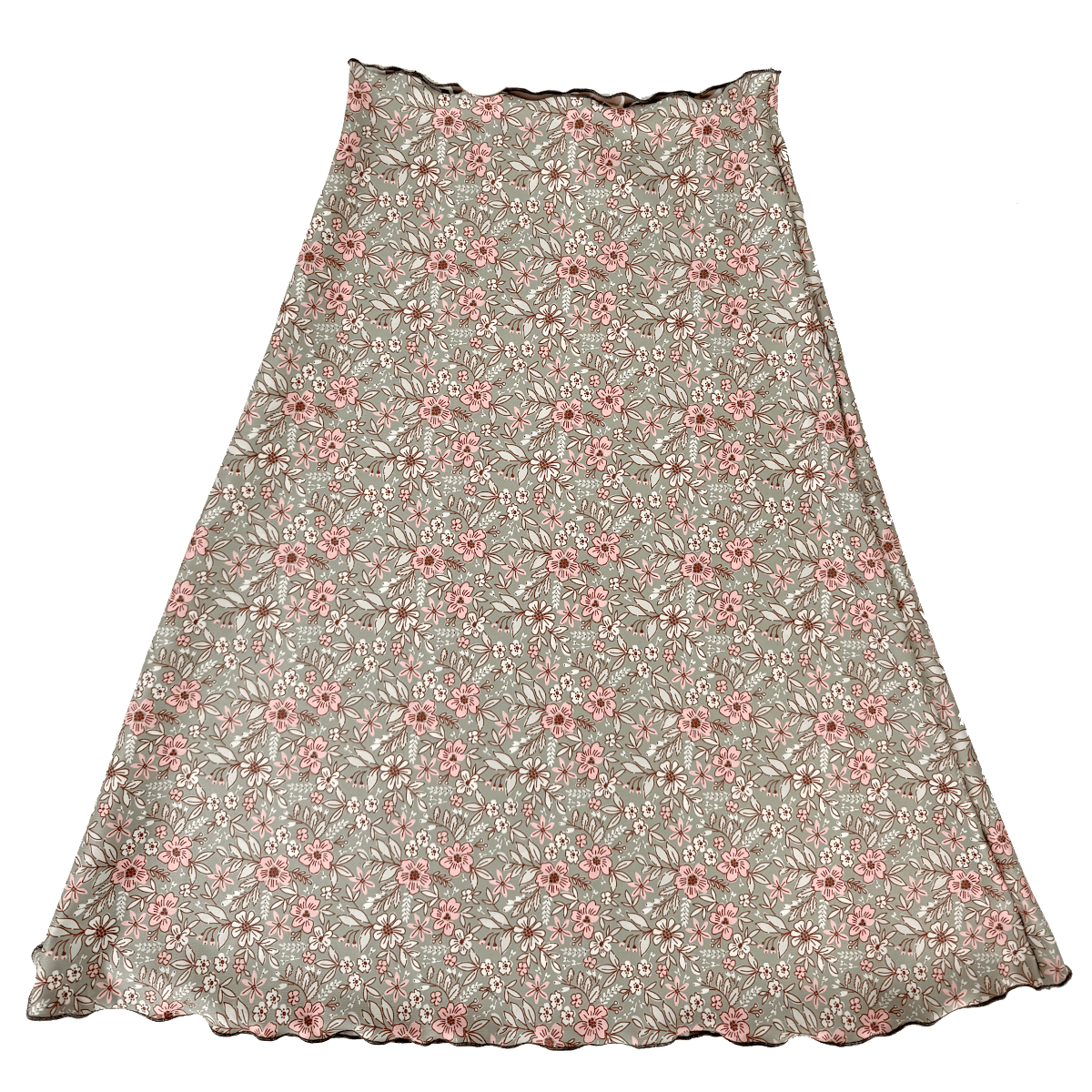 Haystacks Long Bias Mushroom Hunt Reversible Long Bias Skirt
