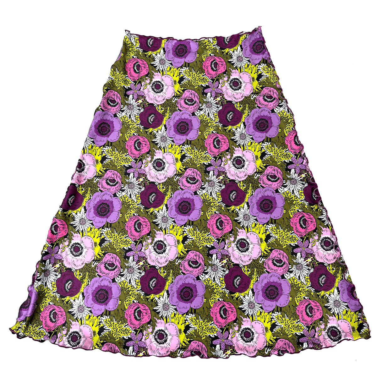 Haystacks Long Bias Poppy Reversible Long Bias Skirt