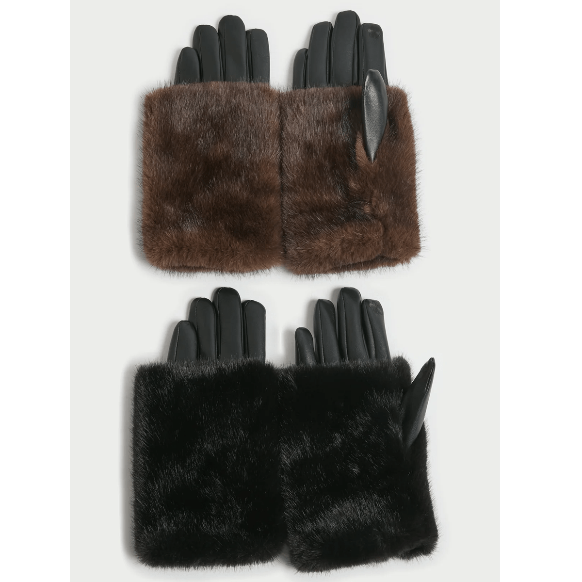 Haystacks Lux Fur Overlay Gloves