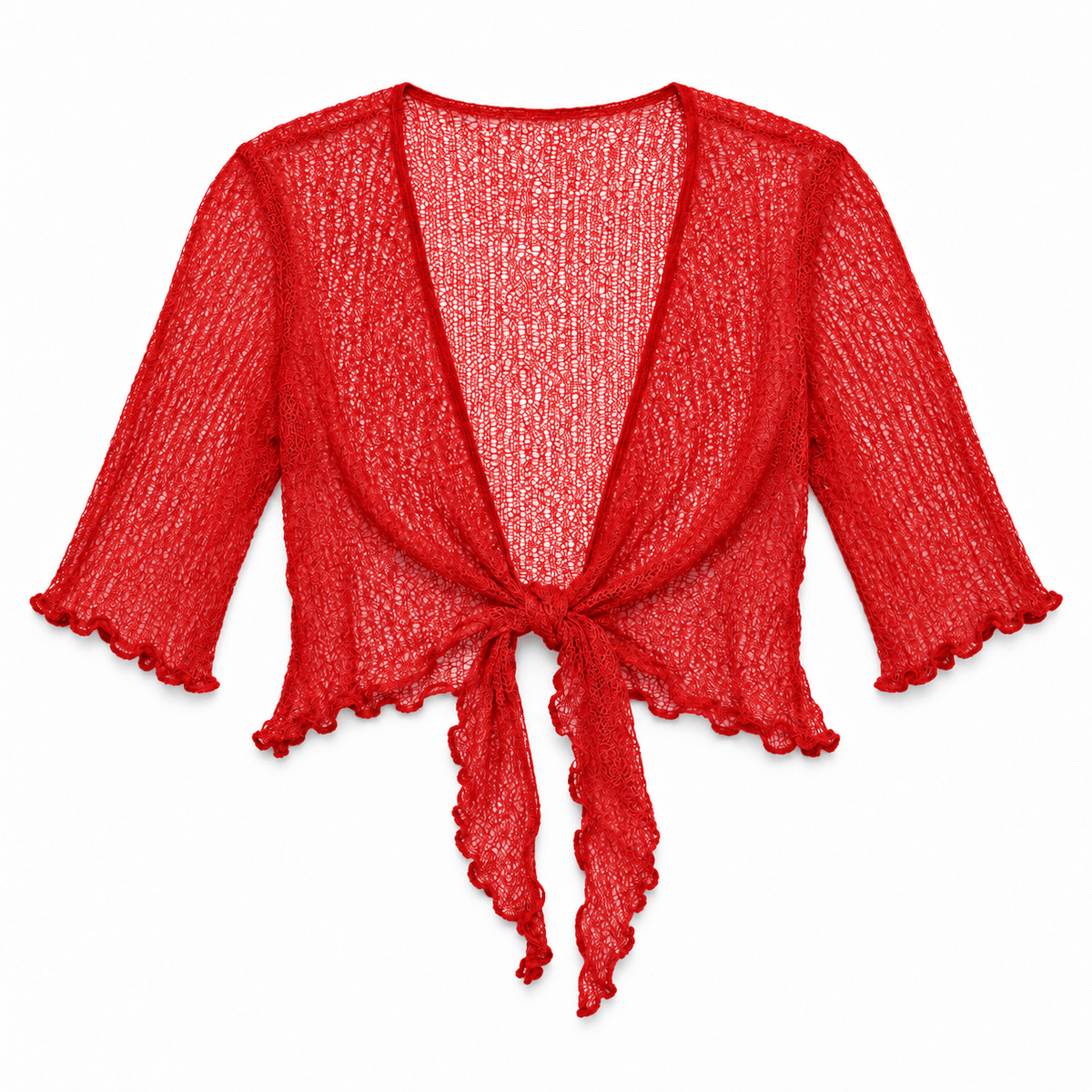 Haystacks shawl Lightweight Knit Cross Front Shrug - Mango
