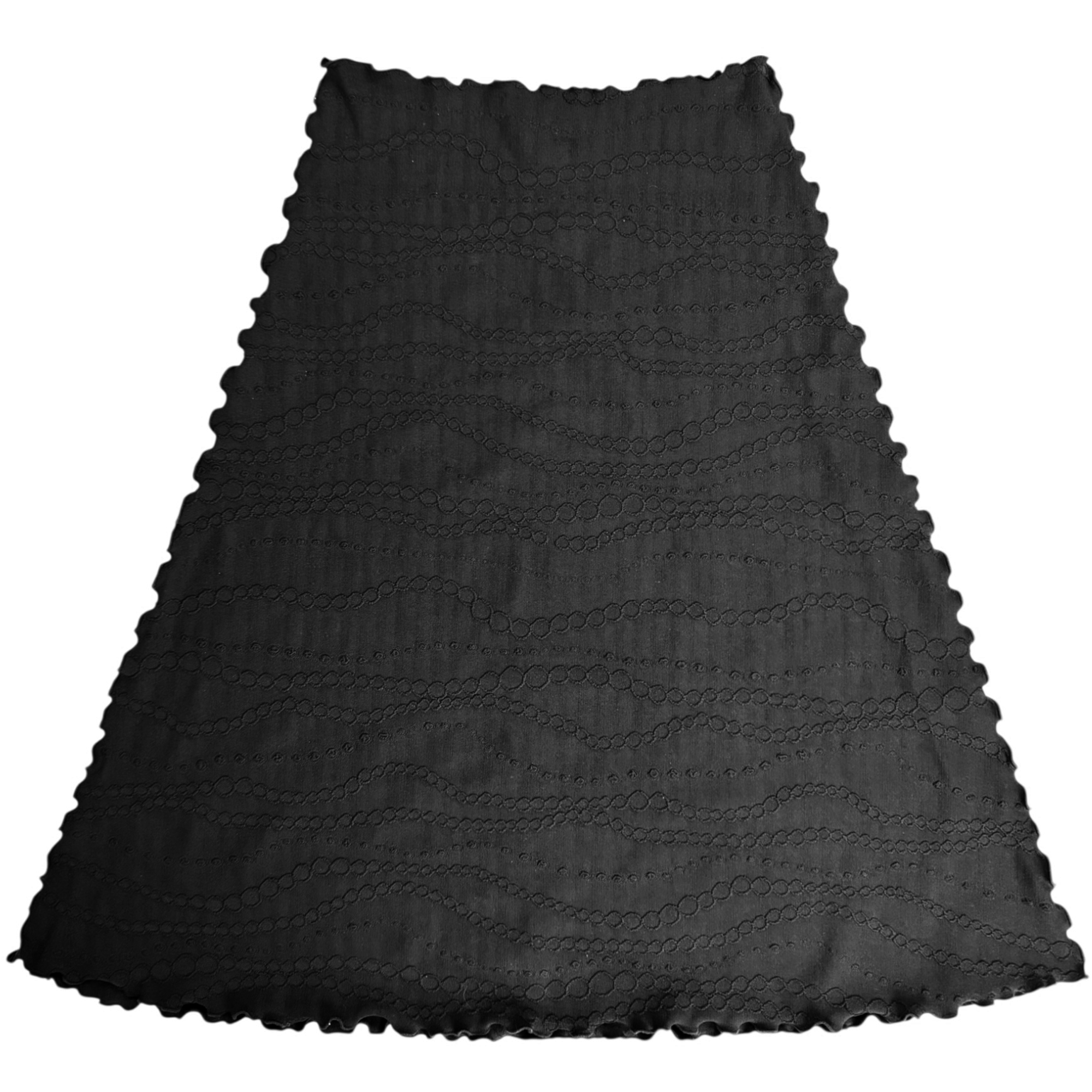 Haystacks skirt Black Rovigo Jacquard Knit Long Bias Skirt