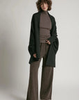 Haystacks Sweater One size Pocket Shrug Cape Cardigan Sweater - Black