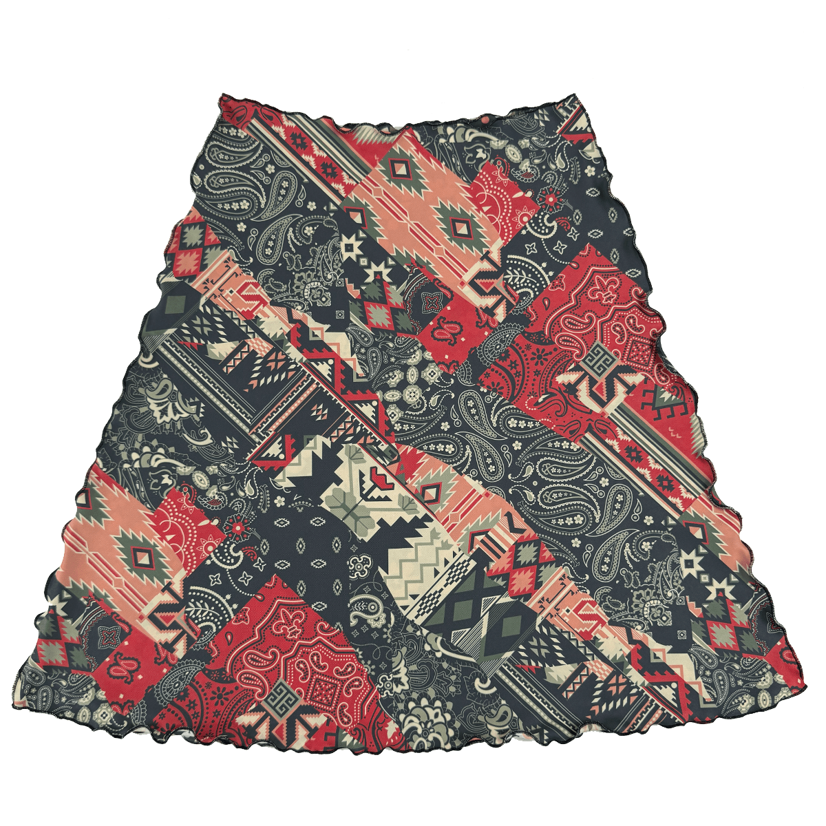 Haystacks Switchstacks Bias Vineyard Rows Switchstacks Reversible Bias Skirt