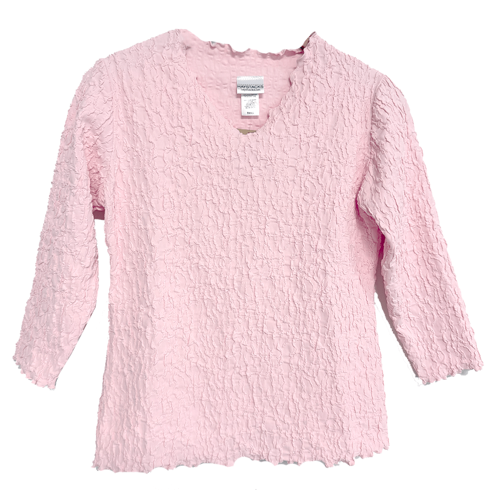 Haystacks top Almond Blossom Twist Surreal Textured Top