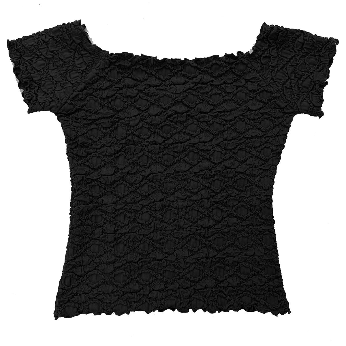 Haystacks top Black Cable Textured Ballet Top