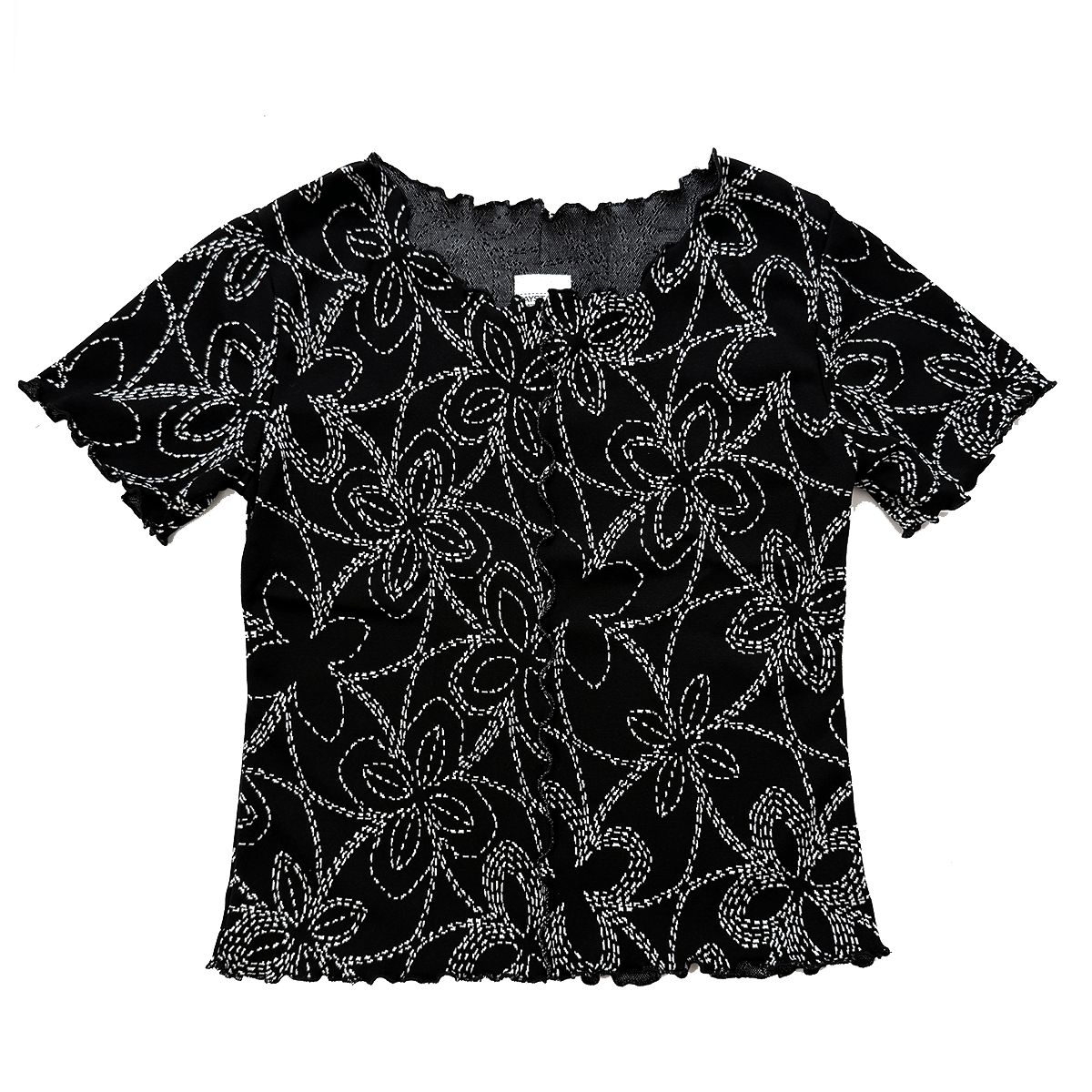 Haystacks top Daisy Chain Short Sleeve Lettuce Tee