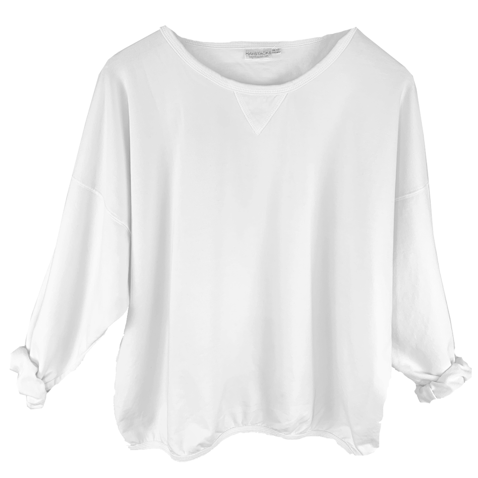 Haystacks top Leelanau Cotton French Terry Sweatshirt