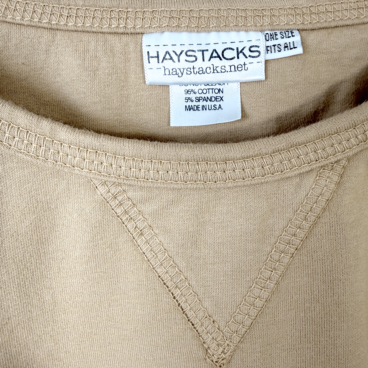 Haystacks top One Size/Free Size Leelanau Cotton Terry Boxy Sweatshirt (Canoe)