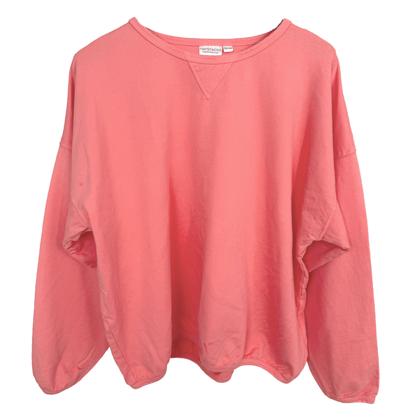Leelanau Cotton Terry Boxy Sweatshirt (Clementine) – Haystacks