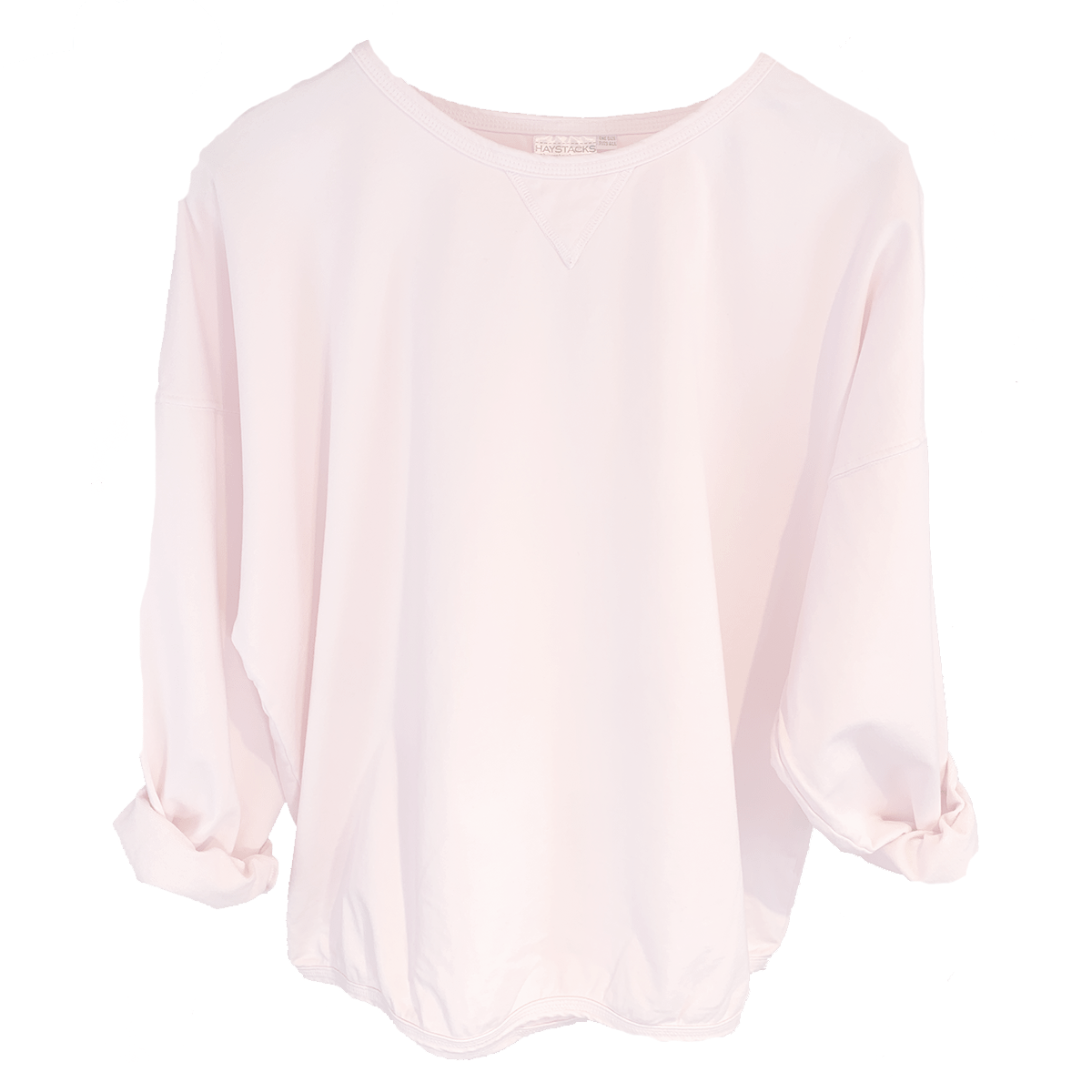 Haystacks top One Size/Free Size Leelanau Cotton Terry Boxy Sweatshirt Heaven