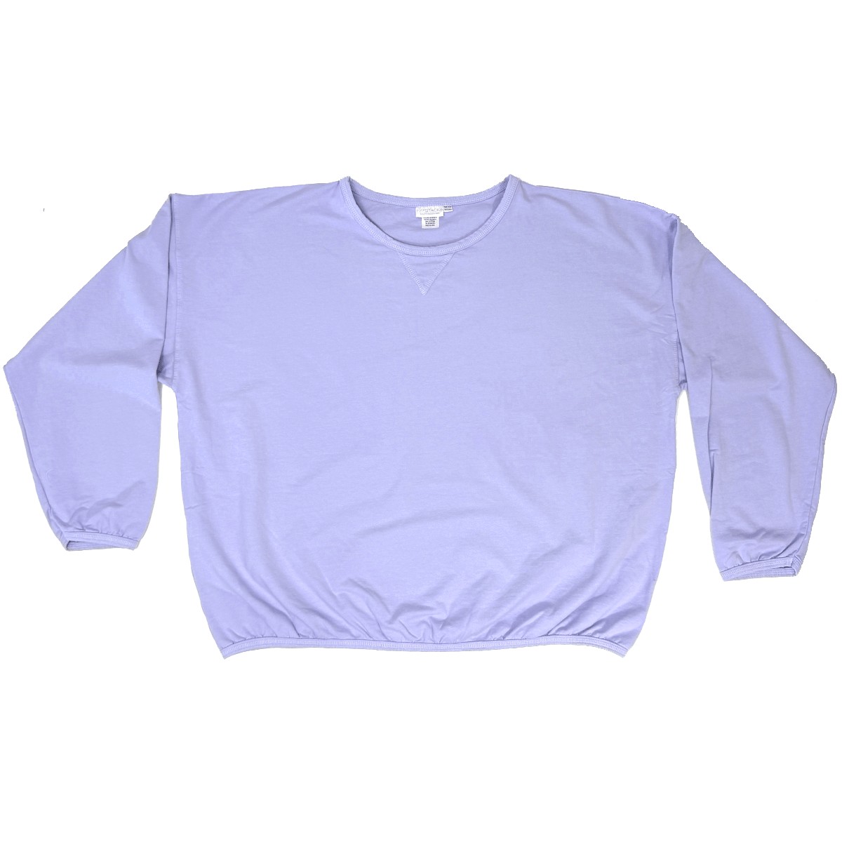 Haystacks top One Size/Free Size Leelanau Cotton Terry Boxy Sweatshirt (Lavender)