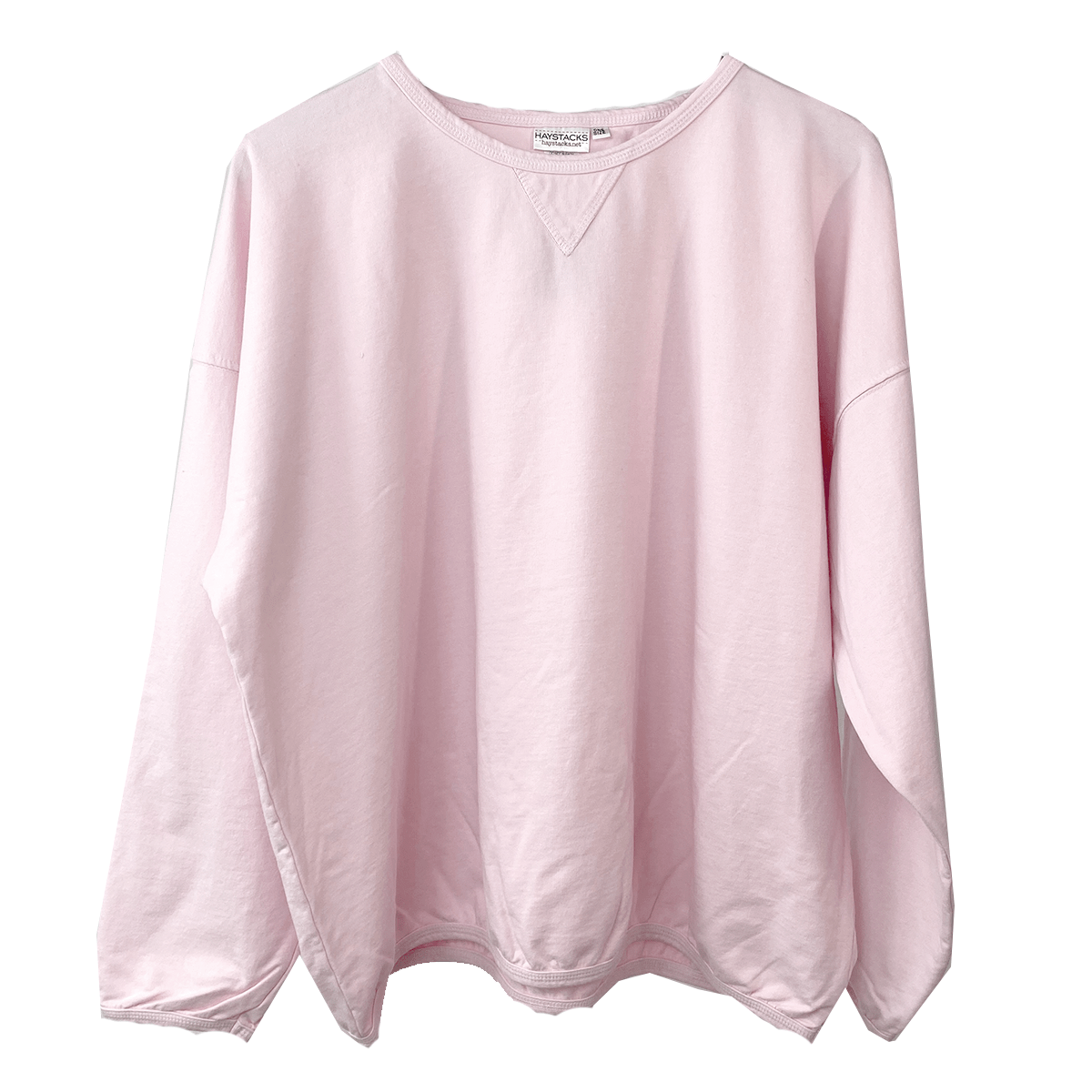 Haystacks top One Size/Free Size Leelanau Cotton Terry Boxy Sweatshirt (Pink)