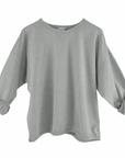 Haystacks top One Size/Free Size Leelanau Cotton Terry Boxy Sweatshirt (Stone)