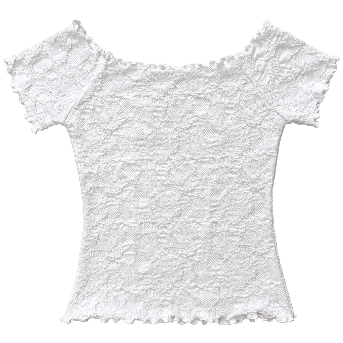 Haystacks top White Jafa Textured Ballet Top