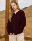 J.O.A LIGHTWEIGHT BUTTON DOWN KNIT CARDIGAN