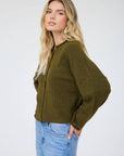 J.O.A LIGHTWEIGHT BUTTON DOWN KNIT CARDIGAN