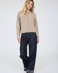 J.O.A LIGHTWEIGHT BUTTON DOWN KNIT CARDIGAN